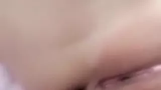Irish Teen playing with tight pussy up close