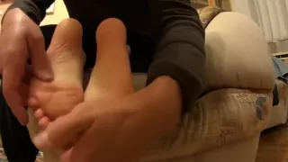 Ankle sock tickling