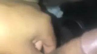Asian teen with naturally wet asshole rides bbc in her ass