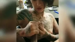 Alexis Foxxx Gives Handjob and Guy Comes on her Tits