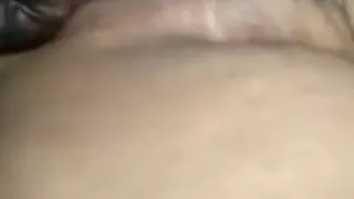 Nutted on her face after the condom broke