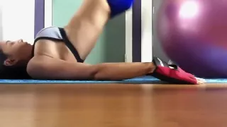 Hot girl exercise