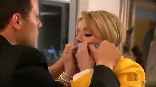 Spanish Woman Chairtied and Wrap Gagged