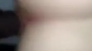 White girl taking big black Asian dick