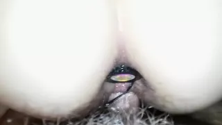 Getting Fucked From Behind with a Vibrating Butt Plug in my Ass
