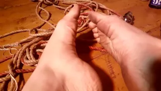 Aftermath: dirty soles and rope marks