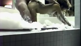 Hot asian fucked hard in hot tub bt Italian Stud, Balls Deep!