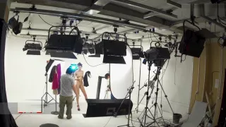 Backstage of russian model