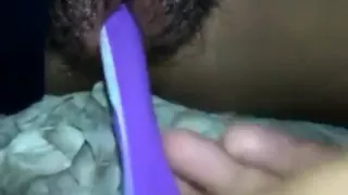 Fucking myself with a toothbrush before bed