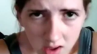 Amanda riding her toy