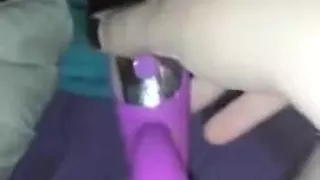 very young teen plays with dildo