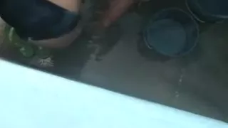 basanti bhabi bathing 4 with soap