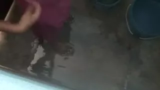 basanti bhabi bathing 6 wearing blowge