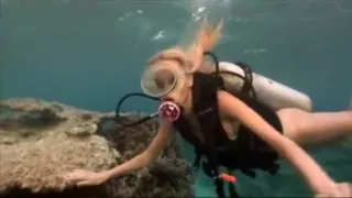 Naked SCUBA dive