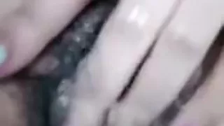 vietamese hairy creamy pussy and she taste her cream