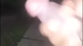 Late night walk turned into the public masturbation session
