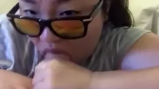 Morning Blowjob with Sloppy Spit and Swallow