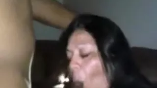 Sexy Latina sucks a BBC