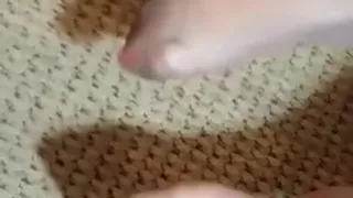 Sweaty Pantyhose Toes Soles After Working Out