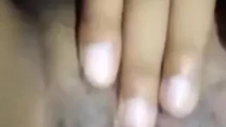 Young creamy pussy play