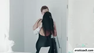 Sexy Angela White gets naked and fucked