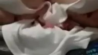 Mi novia mostrando sus tetas