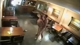 Security Cam catches couple in bar