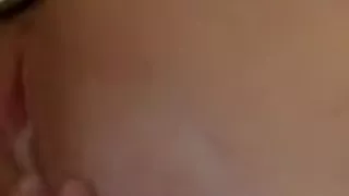 Pussy & butt plug shower play