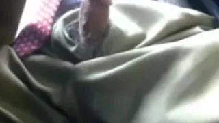 Suit daddy playing with his hairy cock on cam