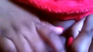Playing With My Fat Ebony Pussy