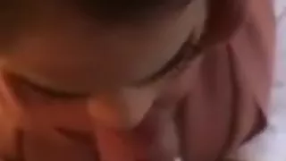 Sexy Arab Hijabi Muslim blowjob and swallowing cum load