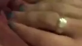 Slutty girlfriend punished her nipples in pegs then fingers herself