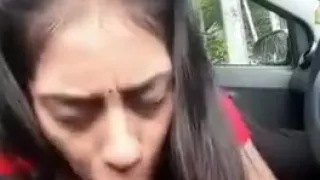 My little desi cousin Blow job in car Indian Pakistani
