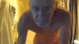 grandpa in the shower