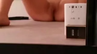 Blonde german college teen girl masturbating