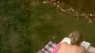 Jerking off over sunbathing mom