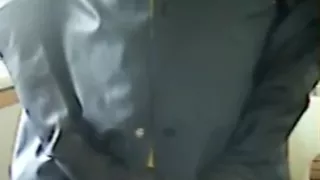 In rubber I piss in a bottle to be drunk later