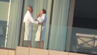 Hotel Balcony Pussy Flash