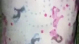 Amateur cum tribute to my piss soaked diaper
