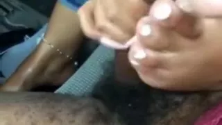 Sexy Footjob for BBC