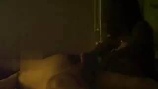 HOMEMADE Black naughty masseuse with my fleshlight !