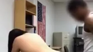 Chinese Girl and Brotha at work