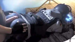 IQ gets a dick rubbed up and down her sexy ass cheeks (with moaning)