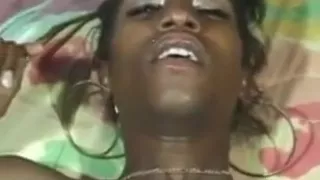 Sexy man fucks black shemale