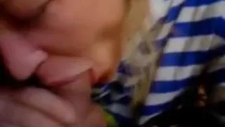 Wife sucking deep and swallow