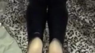 Glossy vintage pantyhose