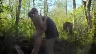 Fucking The Hairy Beast in The Forest