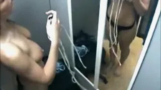 Amateur Girl filmed in the Dressing Room