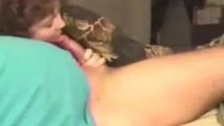 Wifey taking care of hubbys cock