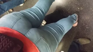 Arsch, Großer Arsch, Jeans, Eng